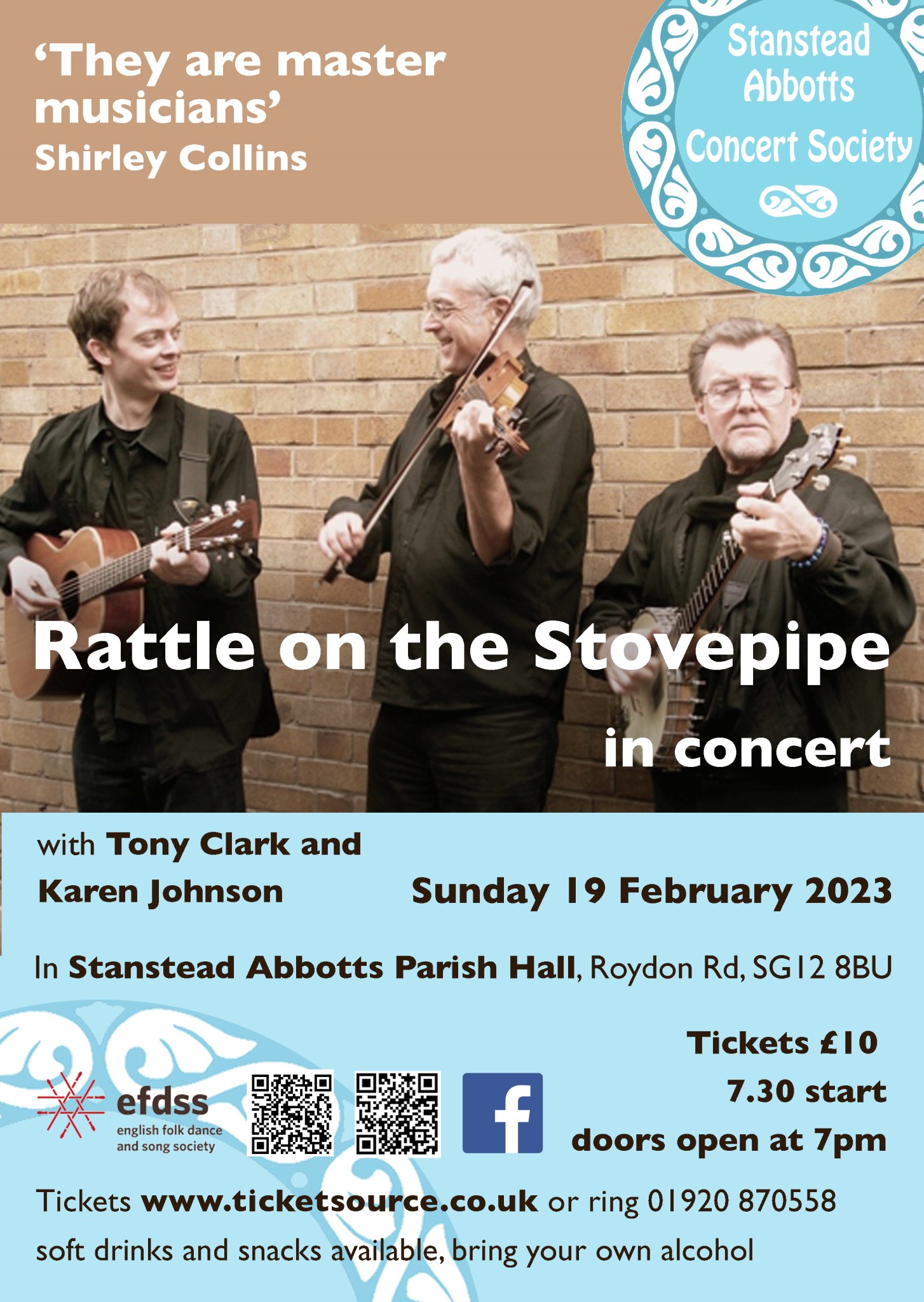 Rattle on the Stovepipe in Concert The Three Villages