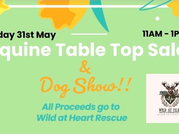 Equine Table Top Sale & Dog Show Returns on 31st&nbsp;May